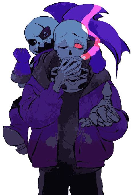 The Sans who laughs originated from the world Violet SWAPFELL where he was once the Royal Guard for the Queen Toriel. . Swapfell papyrus